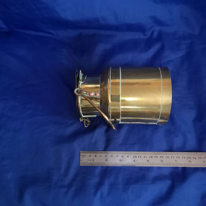 Milk/ Cream Brass Can- Handmade Vintage