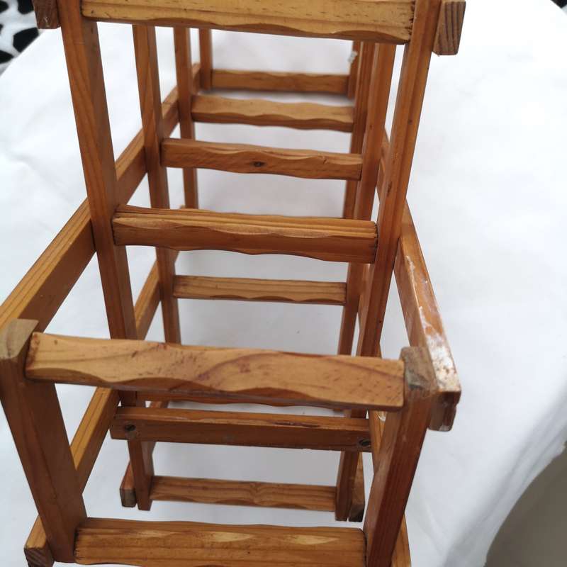 Vintage Expanding Wine Rack- Portable- Wood with brass pins
