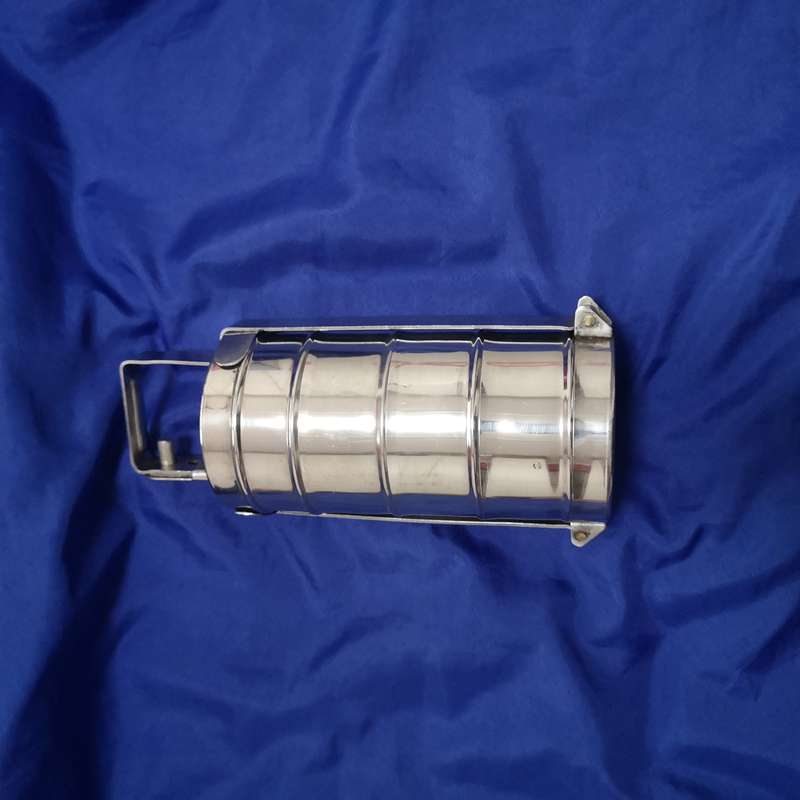Vintage 4 Tier Section Metal Tiffin/ Lunch Box Steamer Storage with Handle- High Quality
