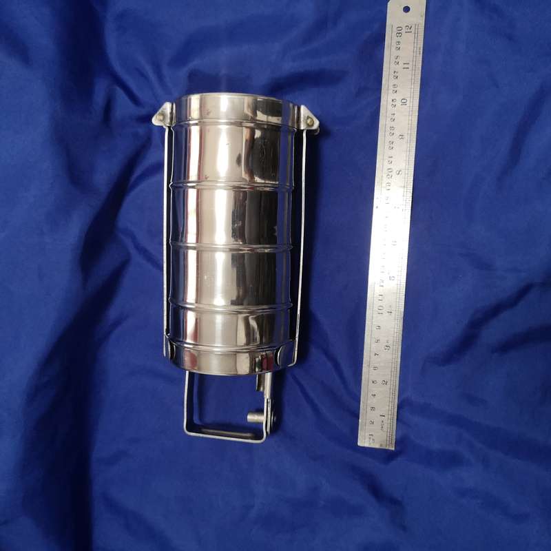 Vintage 4 Tier Section Metal Tiffin/ Lunch Box Steamer Storage with Handle- High Quality