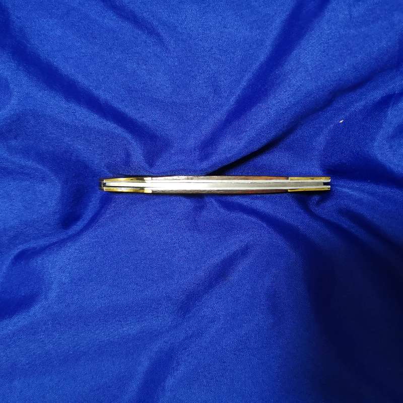 Vintage Lockback Wood, Brass & steel Pocket Knife