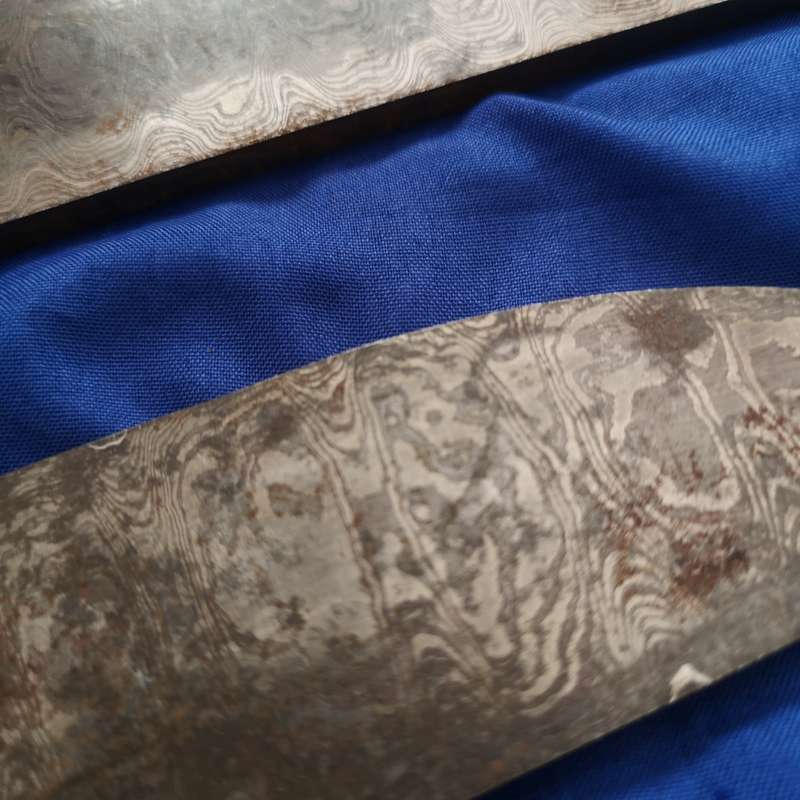 Hand Forged Blank Blades DAMASCUS Steel Knife Make Your Own Handle- Vintage