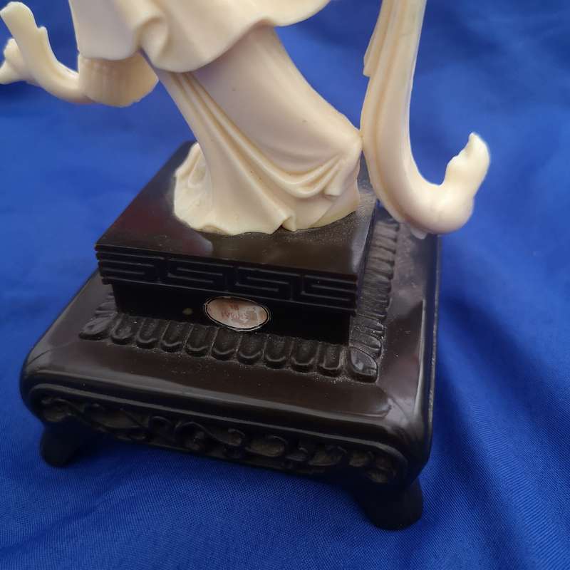 Vintage Painted Celluloid Geisha-Type Asian Woman Figurine By VITA - Hong Kong