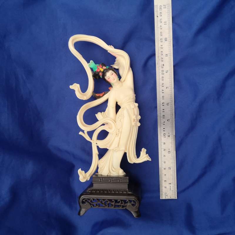 Vintage Painted Celluloid Geisha-Type Asian Woman Figurine By VITA - Hong Kong