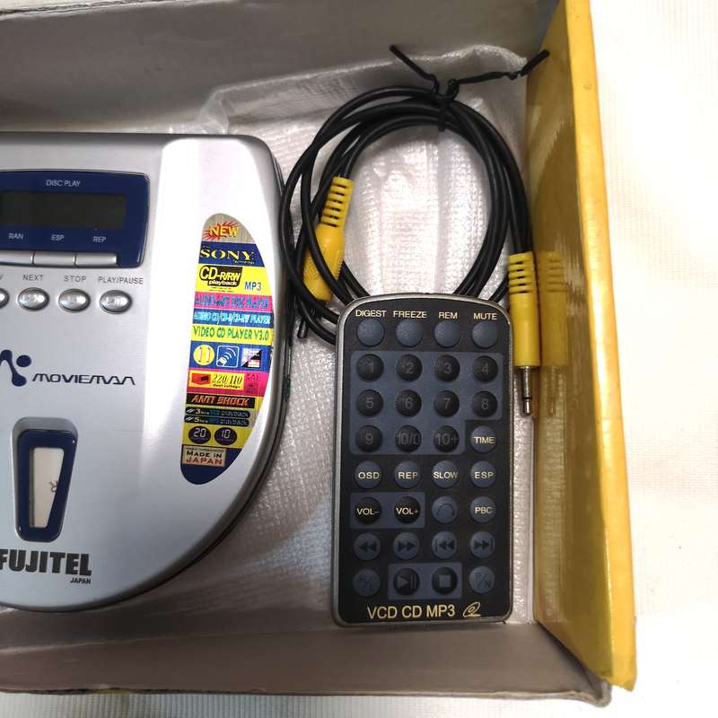 Fujitel Japan- SONY Technology- Portable CD, MP3, VCD Player