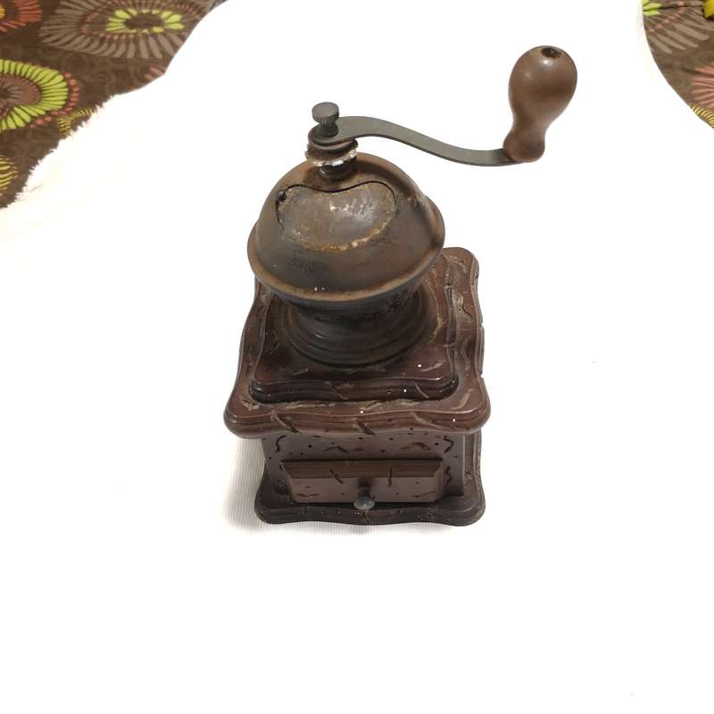 Antique Coffee Grinder- Wood and metal.