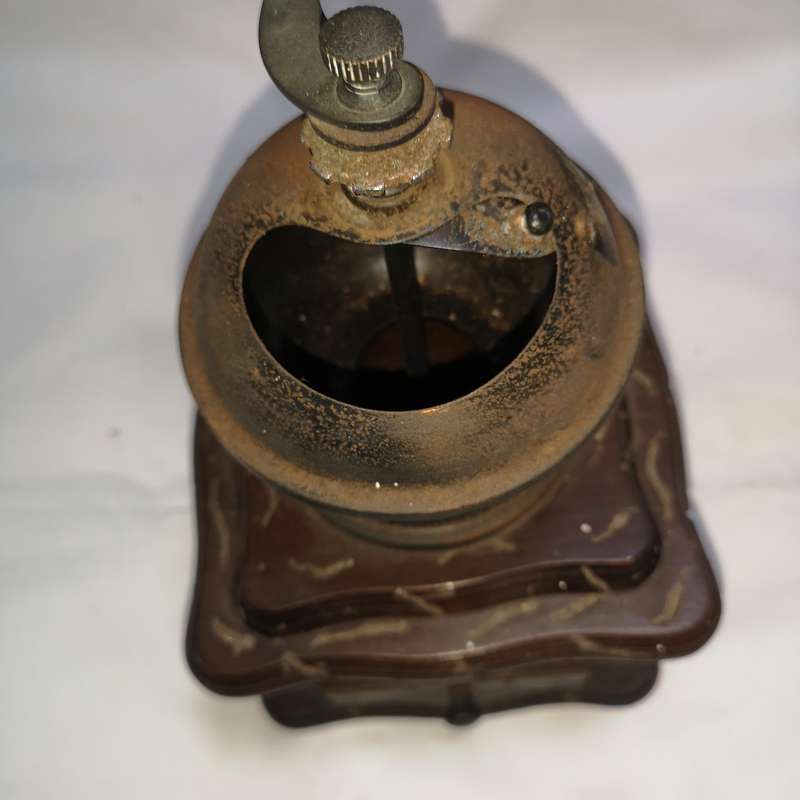 Antique Coffee Grinder- Wood and metal.