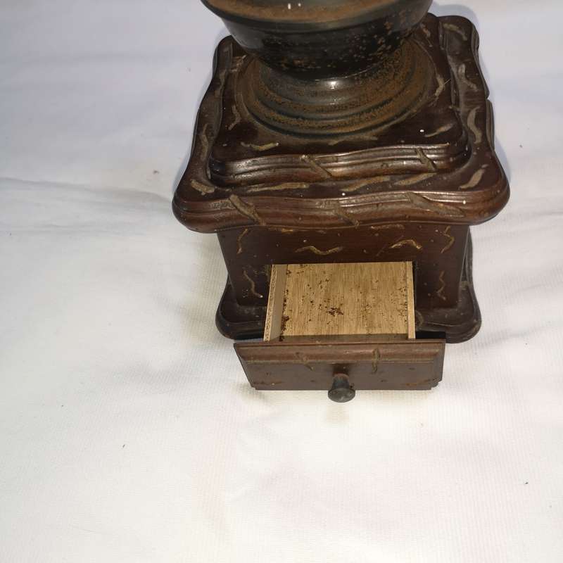 Antique Coffee Grinder- Wood and metal.