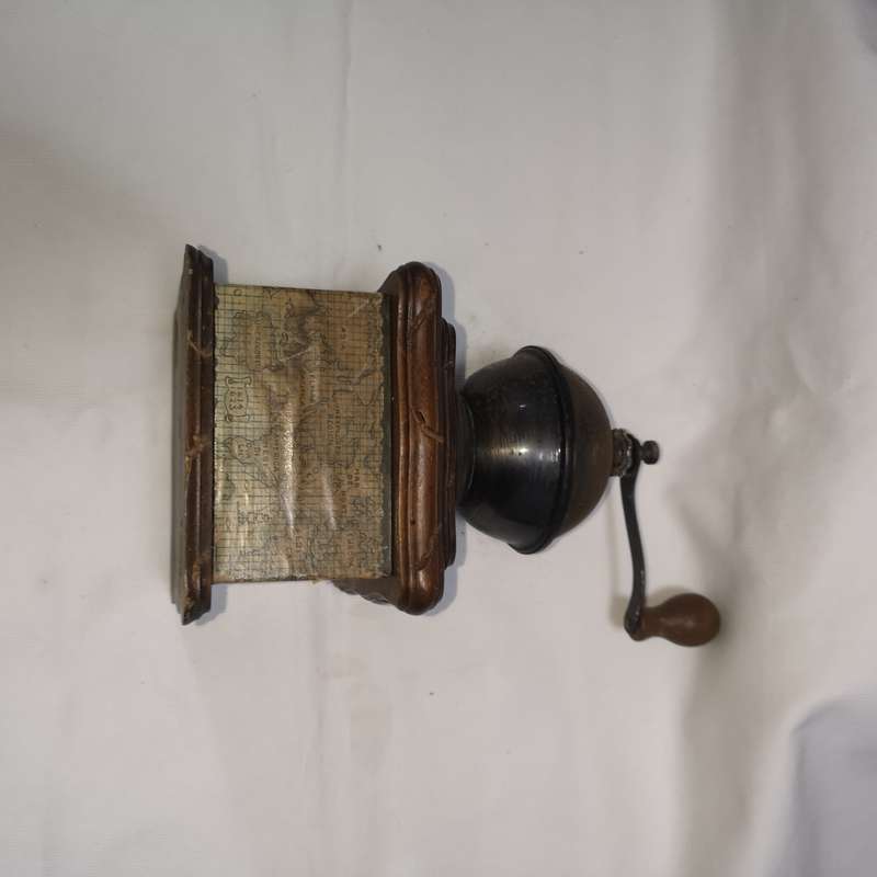 Antique Coffee Grinder- Wood and metal.