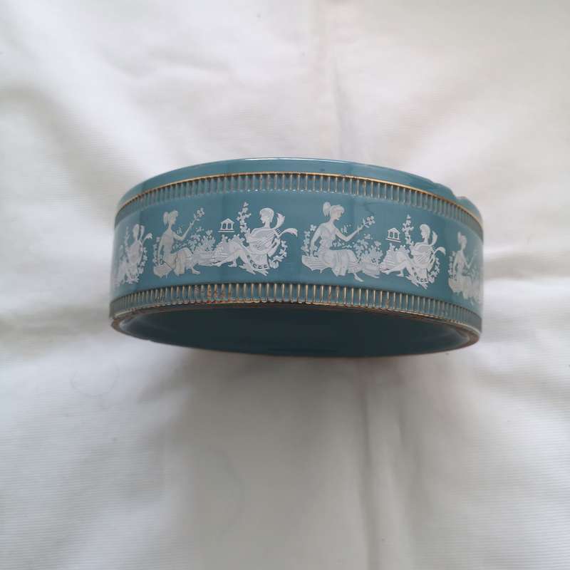 Vintage Florentine Ashtray. Handmade, Handpainted 24ct plating