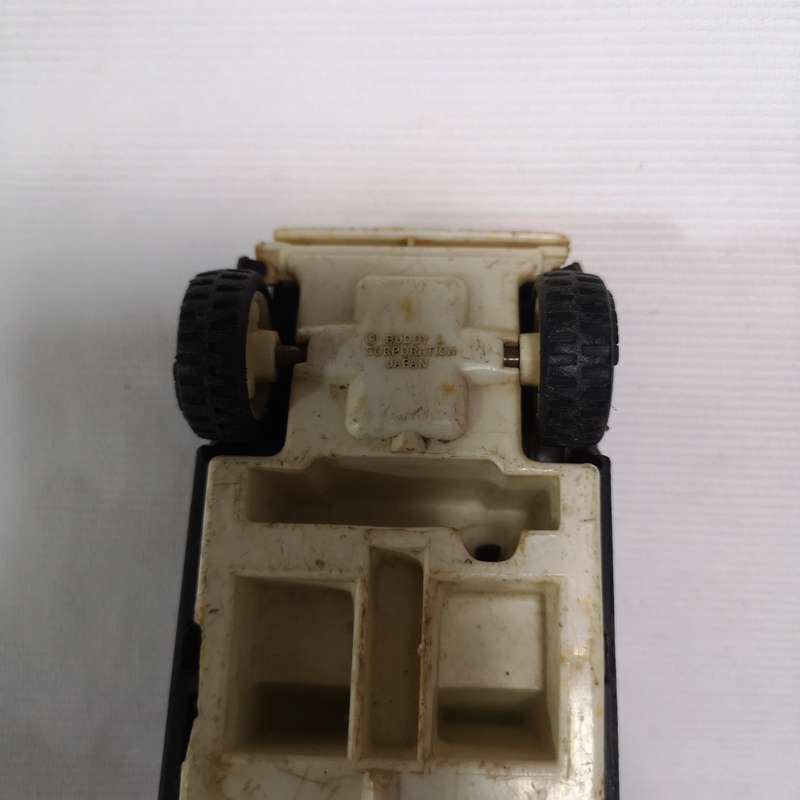 BUDDY L 5 Black POLICE Patrol CAR Toy TINPLATE Metal VINTAGE 1980 VW POLO