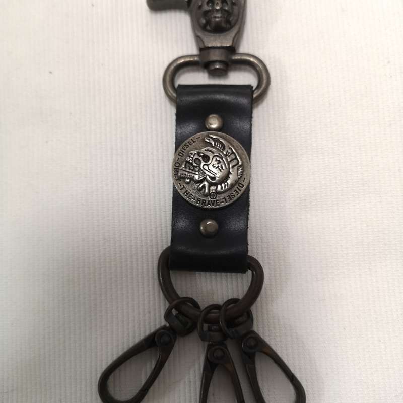 Genuine Leather Diesel Punk Keychain, Keys Holder.