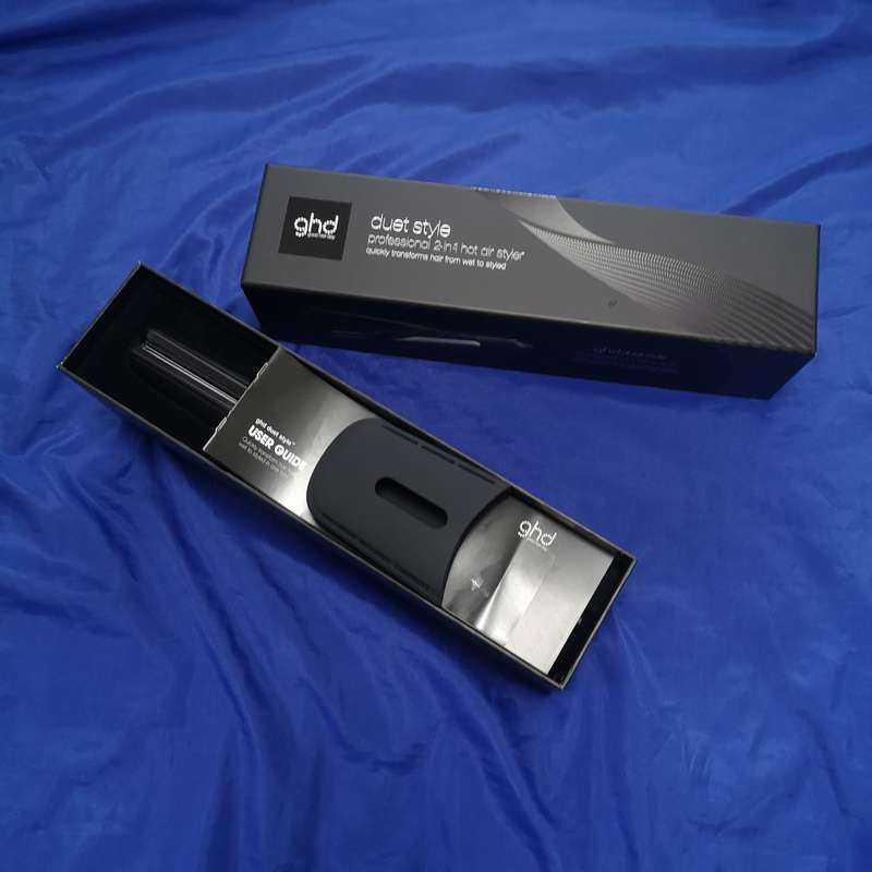GHD DUET STYLE HOT AIR STYLER IN BLACK- With Silicon cover. Warranty