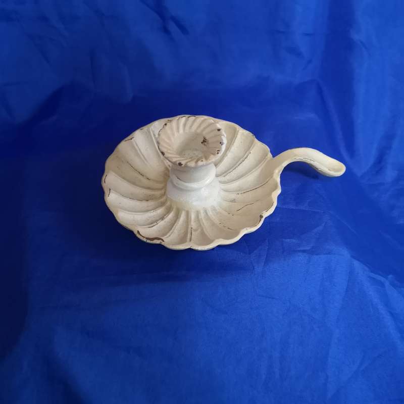 Cast Iron Vintage Candle Holder- Heavy Cast