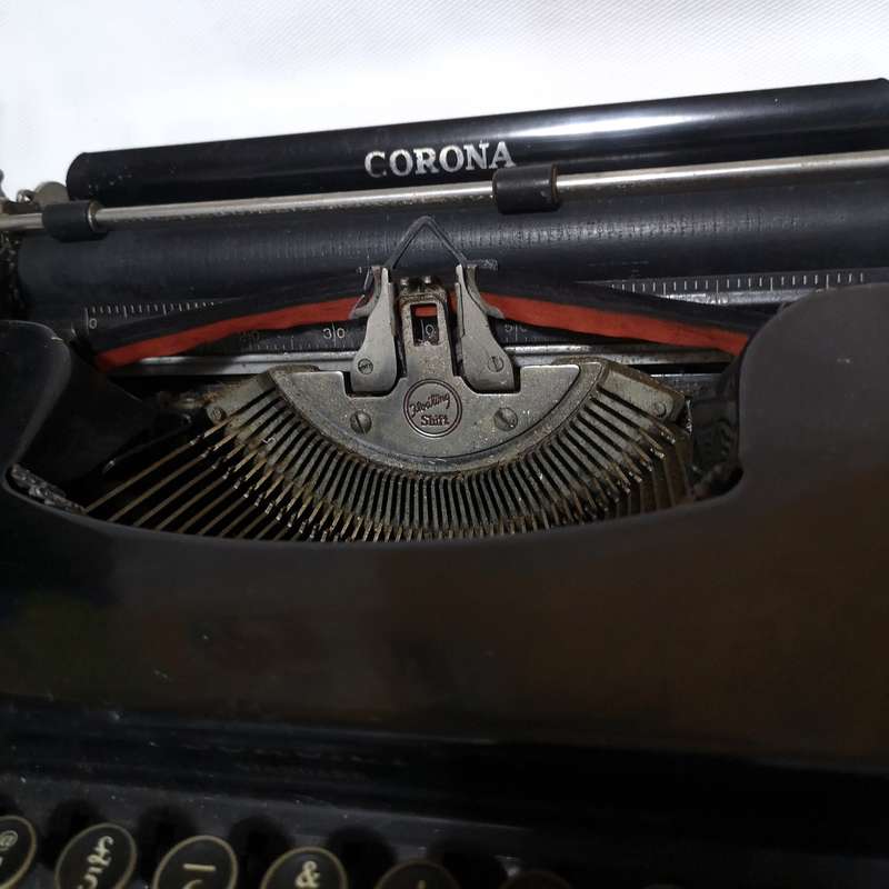 Vintage LC Smith & Corona Standard Typewriter 1930s Black W/ Case