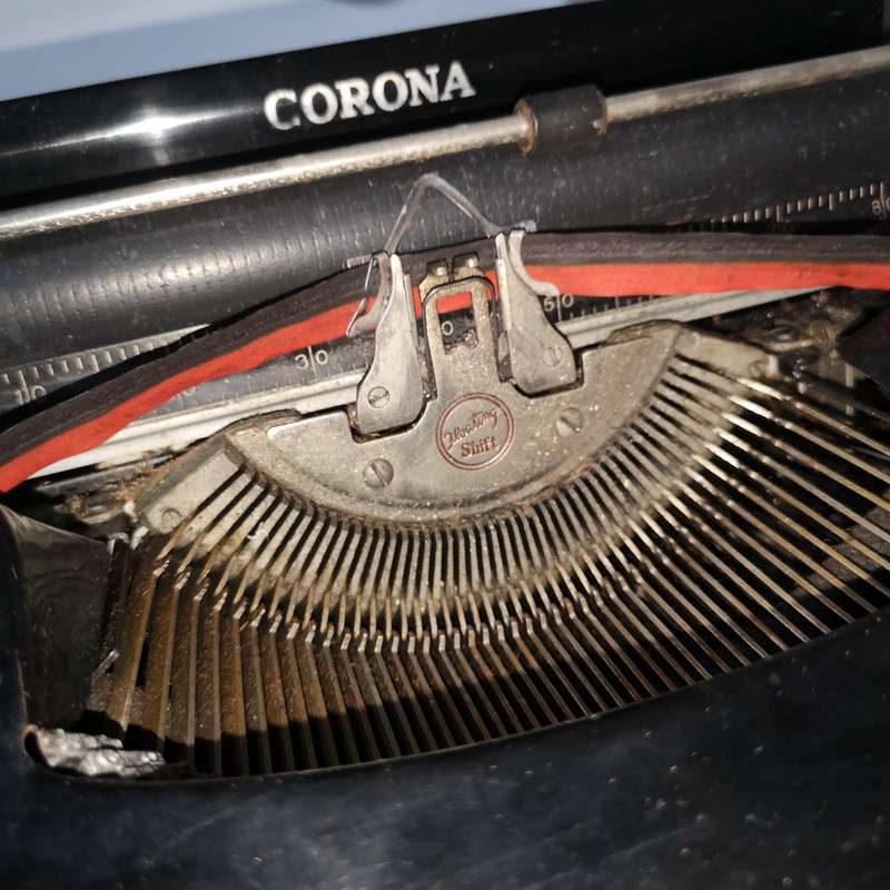 Vintage LC Smith & Corona Standard Typewriter 1930s Black W/ Case