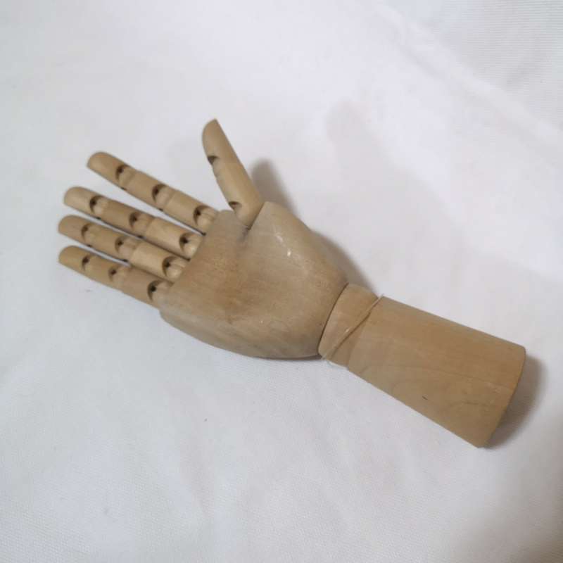 Artists Mannequin Hand Wooden Reticulated Jointed Retro Decor