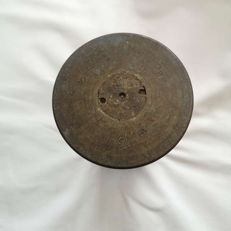 1940 25 POUNDER FIELD ARTILLERY GUN BRASS SHELL CASING With Primer
