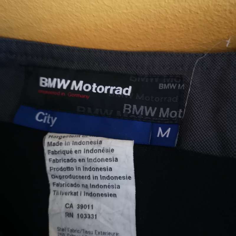 BMW Motorrad Padded Moto Riding City Canvas Trousers Size M Motorcycle Pants