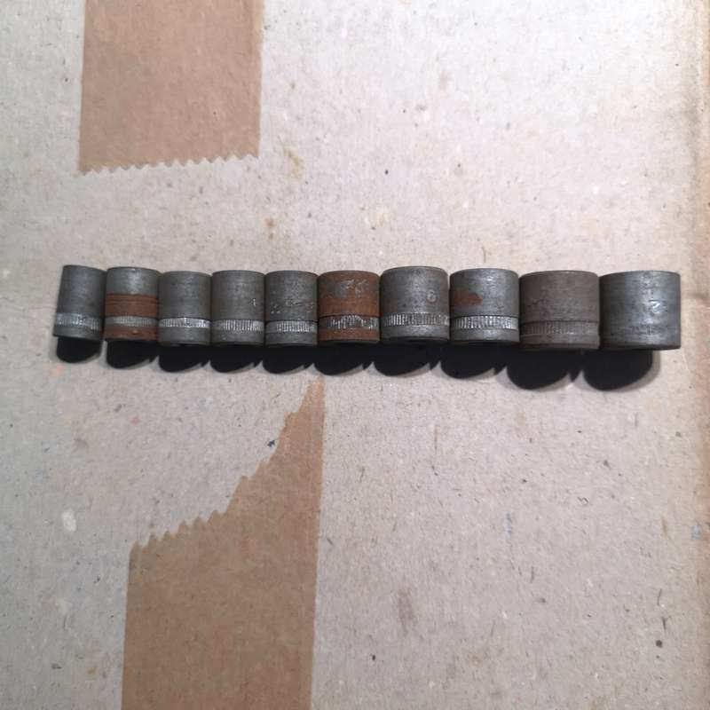 Vintage 1/4 hex fit sockets