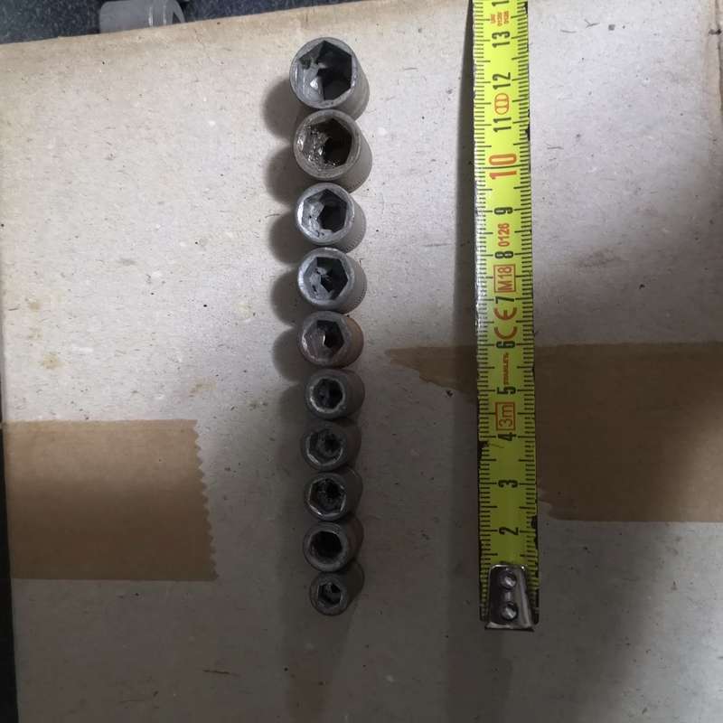Vintage 1/4 hex fit sockets