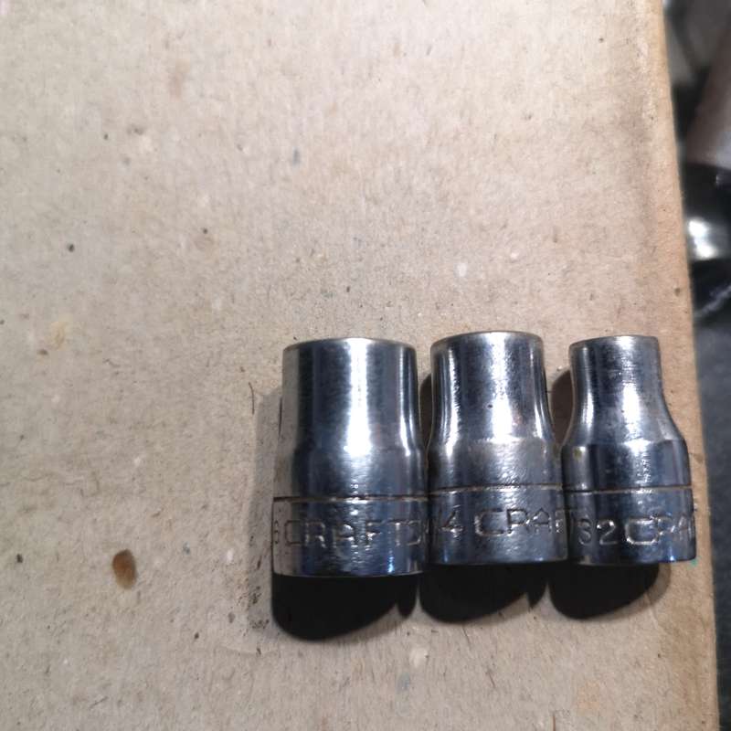 Craftsman CrV Imperial Size Sockets- Vintage