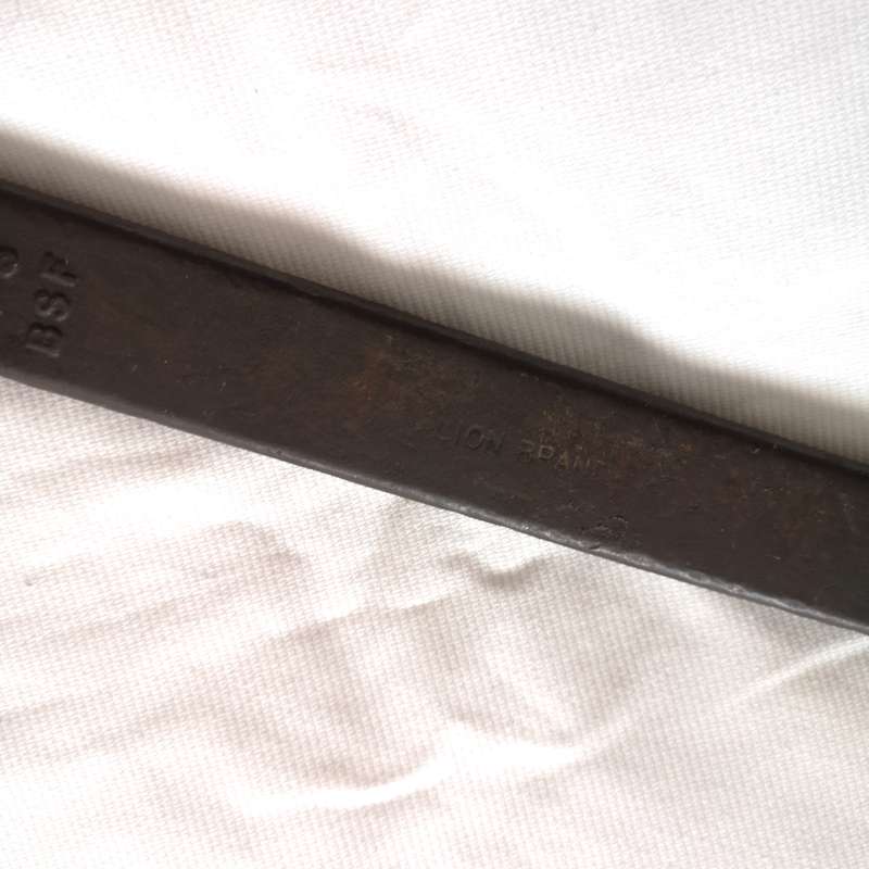Large Industrial Vintage Lion Brand Imperial Spanner