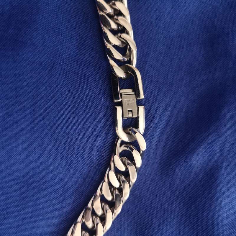 Mens Stainless Steel Neck chain- Close link- Professional Clasp