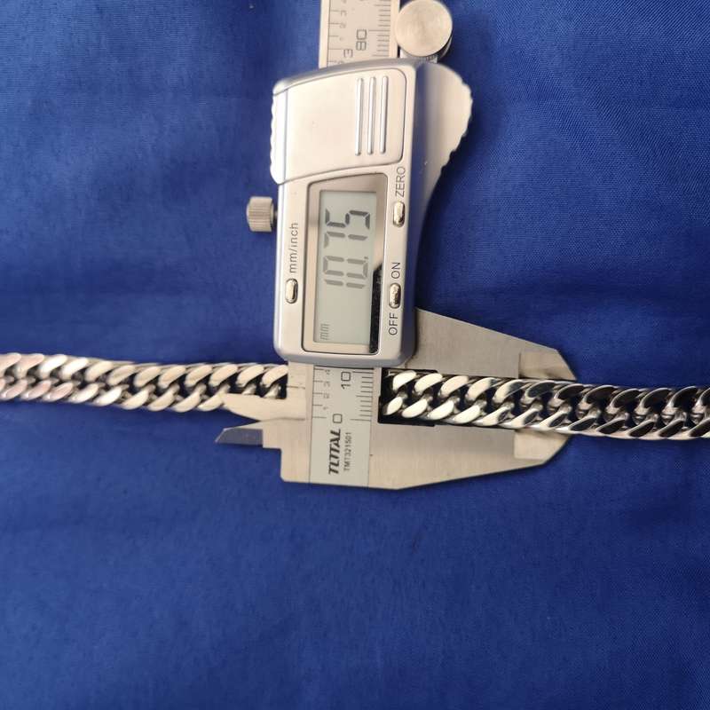 Mens Stainless Steel Neck chain- Close link- Professional Clasp