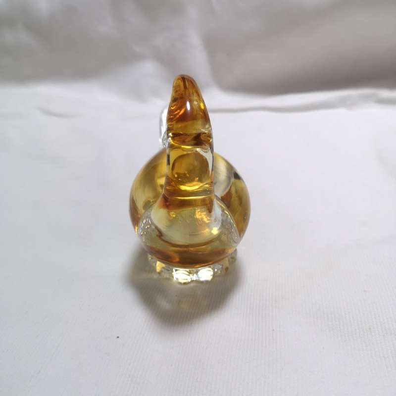 Murano Art Handmade Glass Yellow Gold Duck