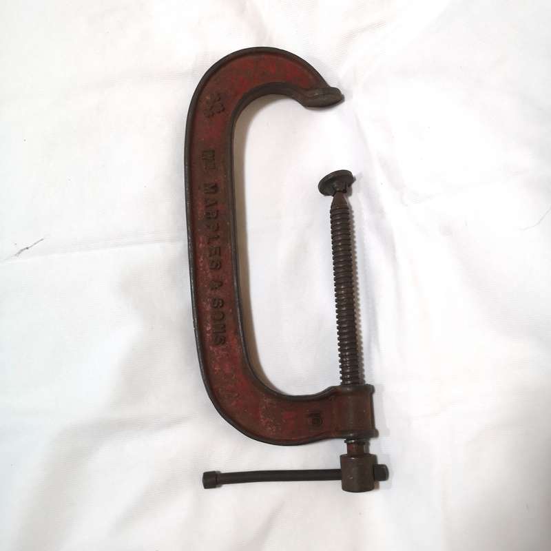 Marples Large 10'' Industrial G Clamp- Vintage