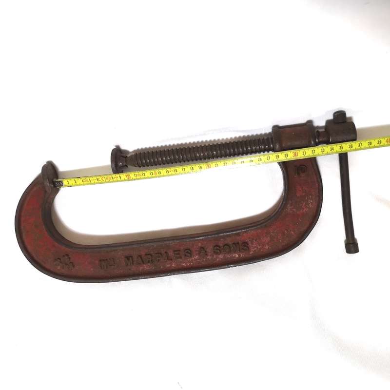 Marples Large 10'' Industrial G Clamp- Vintage