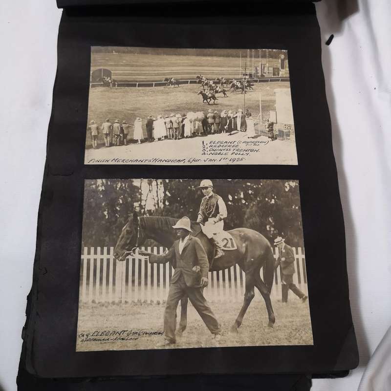 C Anderson Horse Racing Rare Photos in a Kodak Album from 1922 to 1933- Rare