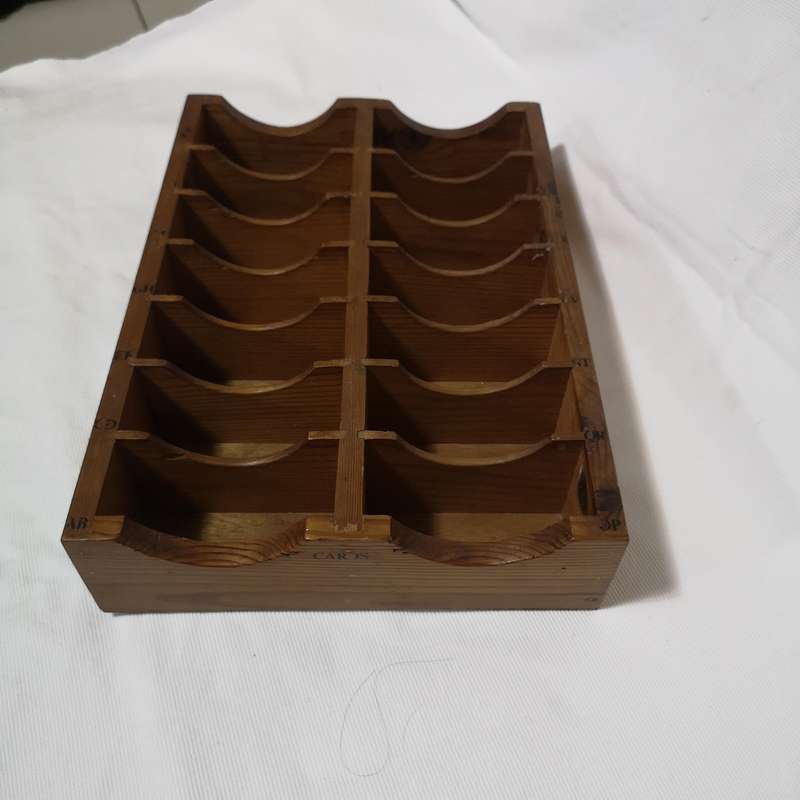 Vintage Wood Card Holder