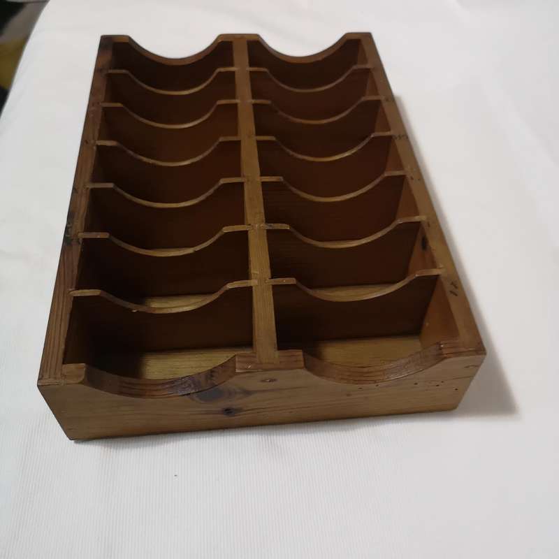 Vintage Wood Card Holder