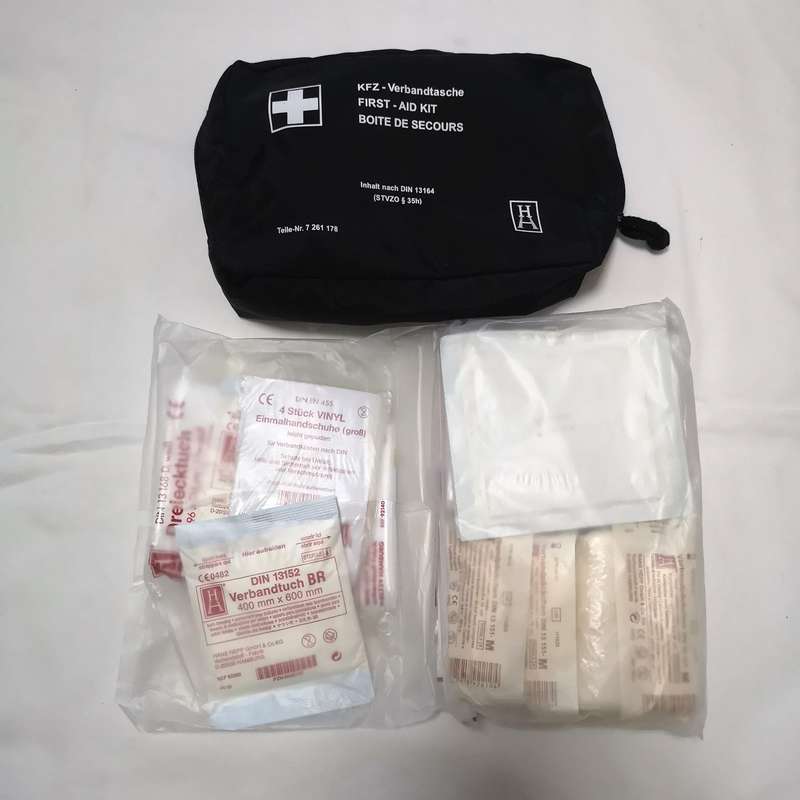 BMW Universal First Aid Emergency Medical Kit Pouch Black 7 261 178