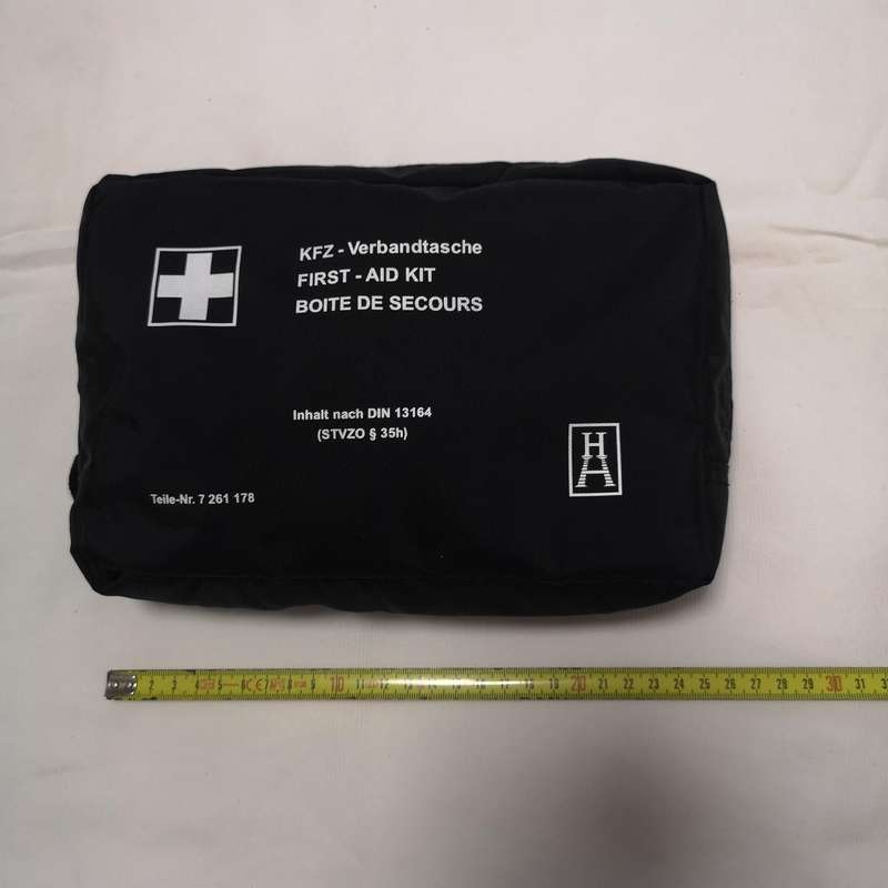 BMW Universal First Aid Emergency Medical Kit Pouch Black 7 261 178