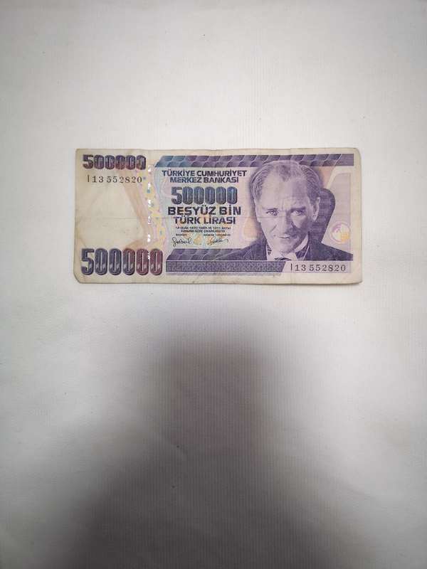 TURKEY 500000 Liras - Issue Date 1970 - Hard to Find
