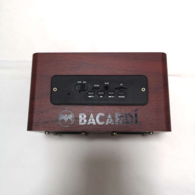 Bacardi Retro Bluetooth Speaker, Wood finish
