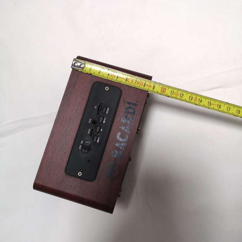 Bacardi Retro Bluetooth Speaker, Wood finish
