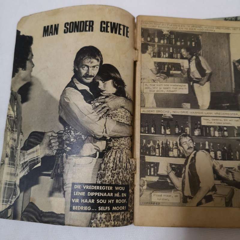 Die Swart Luiperd Afrikaans photo comic book- 3 Editions. Rare