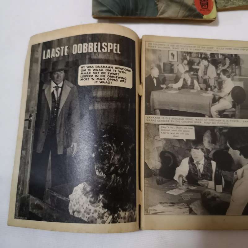 Die Swart Luiperd Afrikaans photo comic book- 3 Editions. Rare