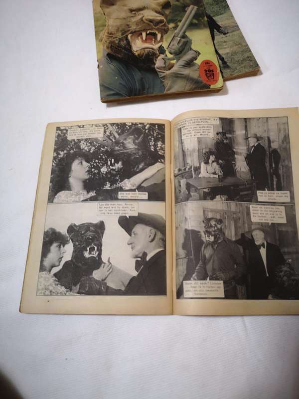 Die Swart Luiperd Afrikaans photo comic book- 3 Editions. Rare