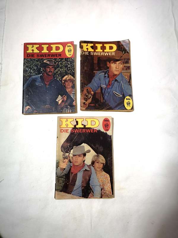 Vintage Afrikaans photo comic book - KID die swerwer