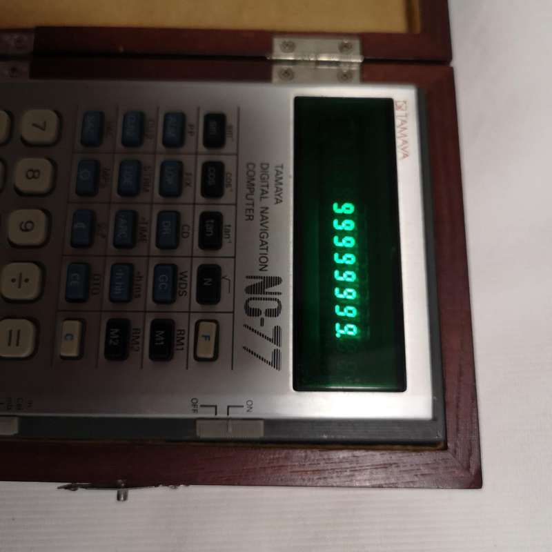 Tamaya NC-77 Navigation Computer in Wood Case- Vintage- Japan