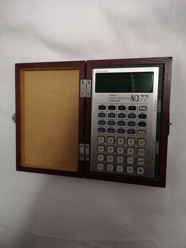 Tamaya NC-77 Navigation Computer in Wood Case- Vintage- Japan