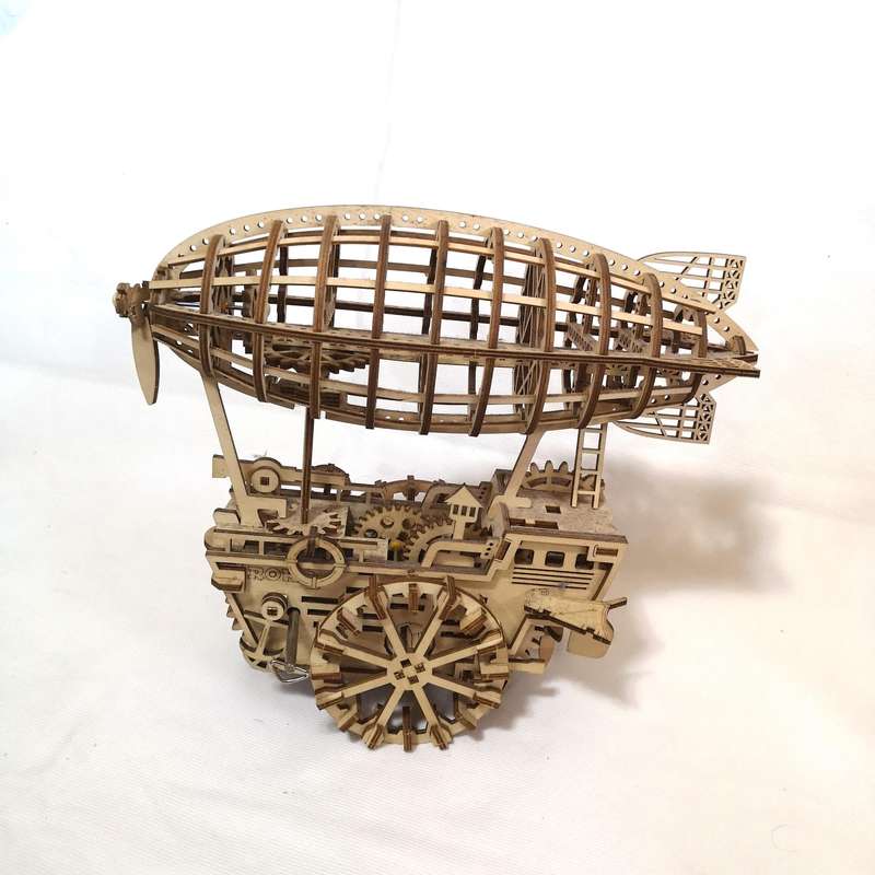 MECHANICAL AIRSHIP WOODEN KIT  ROBOTIME TOYS