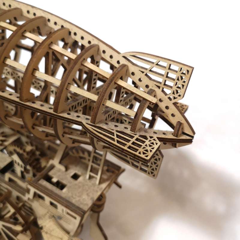 MECHANICAL AIRSHIP WOODEN KIT  ROBOTIME TOYS