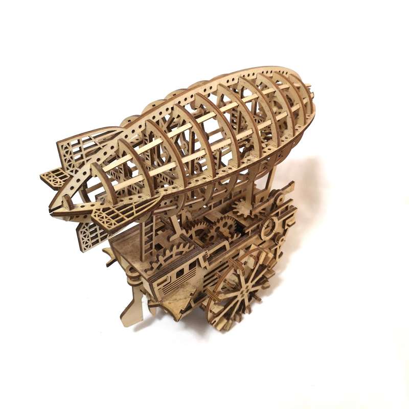 MECHANICAL AIRSHIP WOODEN KIT  ROBOTIME TOYS