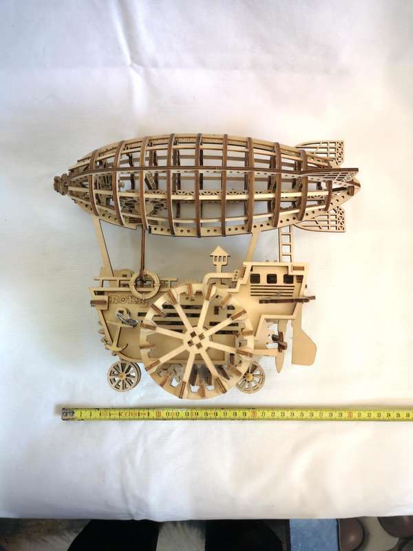 MECHANICAL AIRSHIP WOODEN KIT  ROBOTIME TOYS